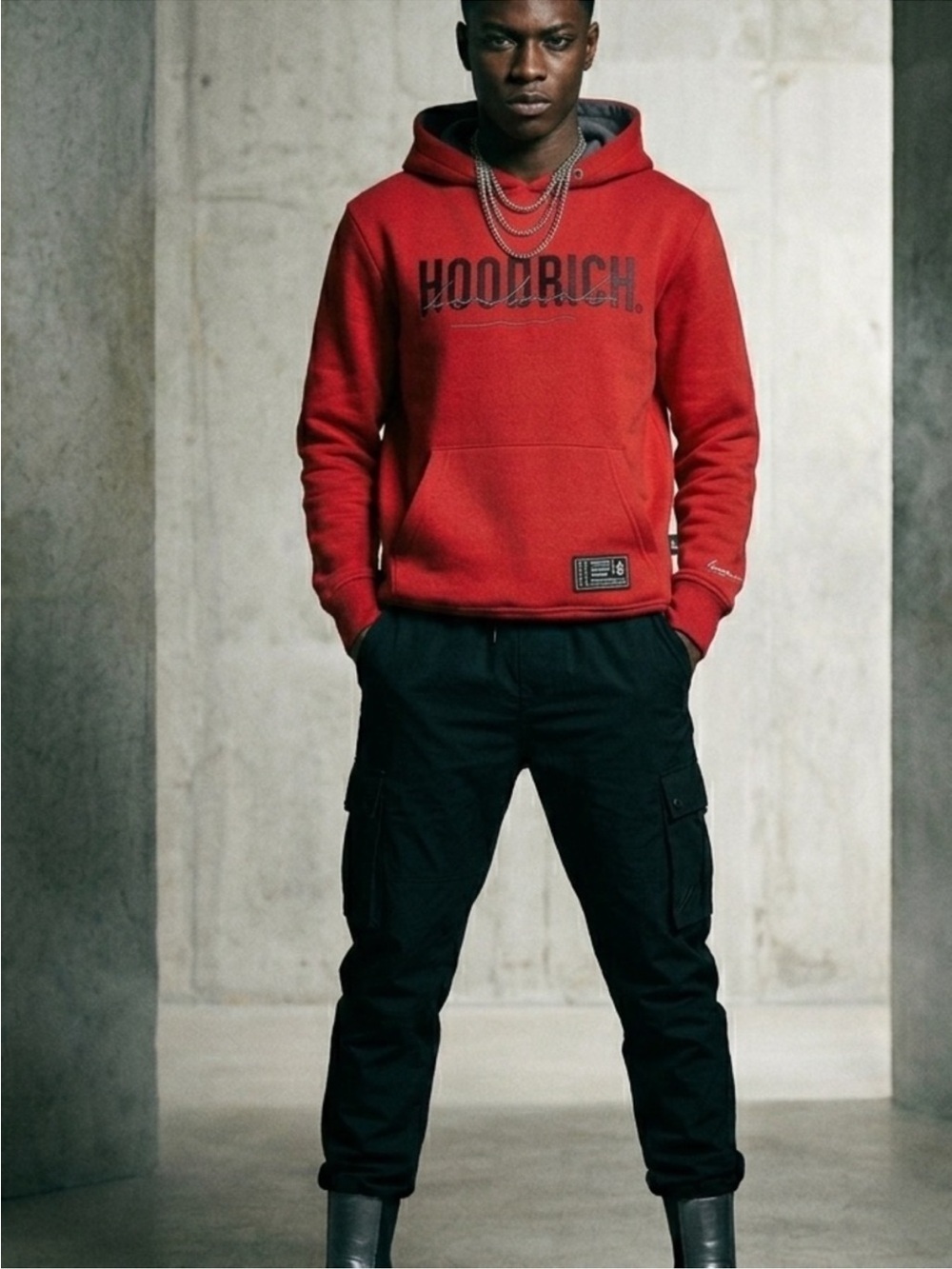Hoodrich OG Core Red Graphic Pullover Hoodie - Men's Size
Medium
